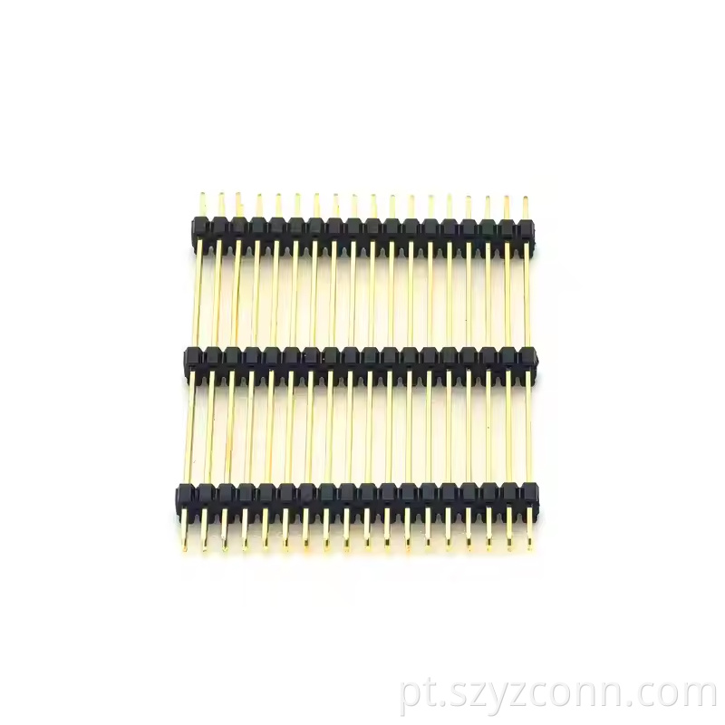 Conector de cabeçote de pino de passo de 2,0 mm Linha dupla Três plástico reto SQ0,5mm H2,0mm 218P L = 44mm (4) 2.0mm Pitch Pin Header Connector Dual Row Threes plastic Straight SQ0.5mm H2.0mm 218P L=44mm (4)